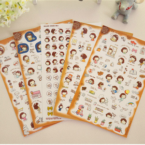 Cartoon Little Cookie Girl Sticker