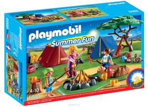 Playmobil Игровой набор Летний лагерь Турбаза со светодиодным костром