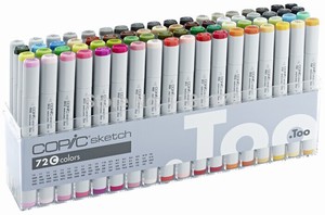 Маркеры Copic Sketch (72 шт.)