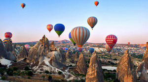 Путешествие в Каппадокию (Турция), подняться на воздушном шаре.