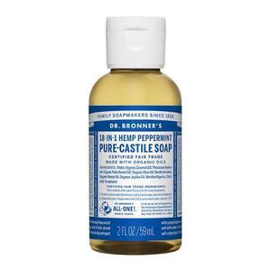 Organic Castile Liquid Soap Peppermint 2 Oz From Dr. Bronner's Magic Soaps