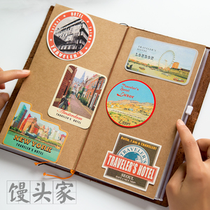 Vintage Airplane Stamps Paper Stickers