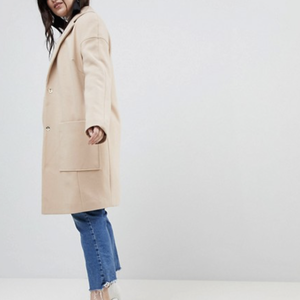 ASOS Crepe Pocket Detail Coat