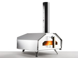 Uuni 3 Portable Wood Pellet Pizza Oven W/ Stone and Peel, Stainless Steel