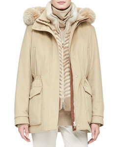 Beige Parka