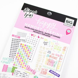 Create 365 Happy Planner Sticker Value Pack- DATES AND HOLIDAYS