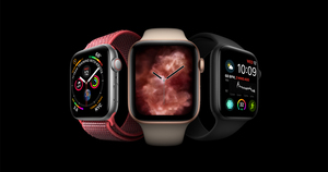 Apple Watch (черные с черным ремешком)