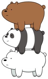 Толстовка с медведями We Bare Bears