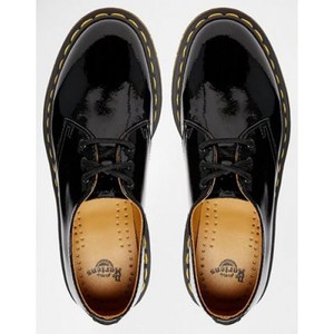 Dr Martens 1461 Classic Black Patent Flat Shoes