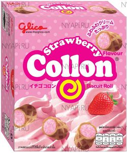 Вафельные трубочки COLLON клубника 54г, Тайланд