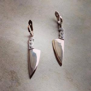Серьги Ножи // Knife earrings Серебро 925