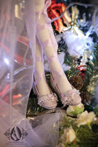 1/3 BJD Youth Purple Lace Princess Shoes