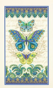 Peacock Butterflies Cross Stitch Kit