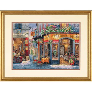 European Bistro Cross Stitch Kit