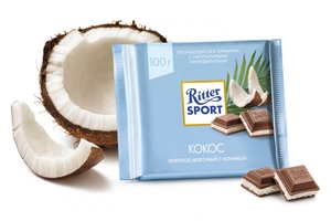 Риттер Спорт с кокосом