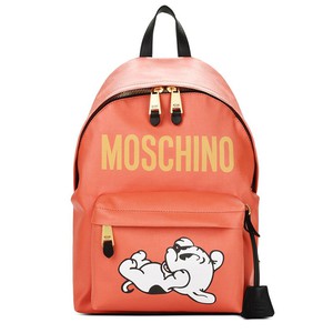 Moschino Pudgy Dog Womens Leather Backpack