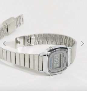 Серебристые цифровые часы Casio LA670WEA-7EF