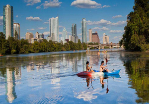 Kayaking on Lady Bird Lake