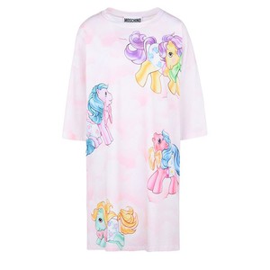 Moschino x My Little Pony Womens Short Sleeves Minidress