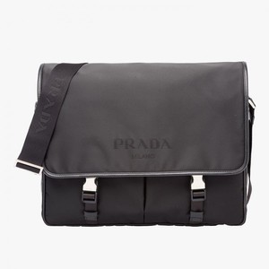 Prada 2VD793 Nylon Messenger In Black