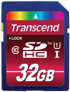 Карта памяти TRANSCEND SDHC 32 Гб