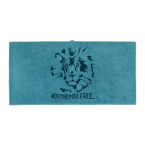 УРСКОГ Банное полотенце, лев, синий