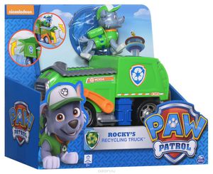 Paw Patrol 16601-Roc Щенячий патруль Машинка спасателя и щенок (Рокки)