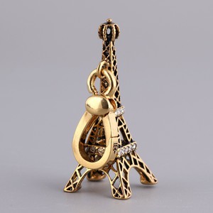 Juicy Couture Gold-Tone Diamond Eiffel Tower Charm