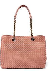 Intrecciato small leather tote