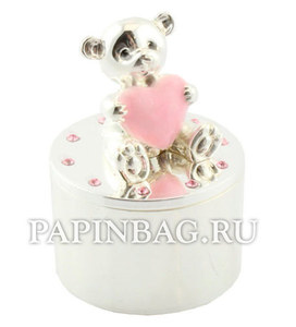Мишка с розовым сердечком - нежный памятный подарок от всего сердца.