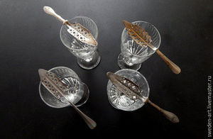Бокалы для абсента с ложками