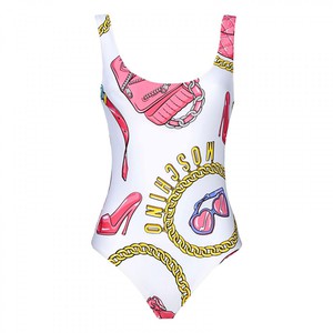 MOSCHINO BARBIE SWIMSUIT WHITE