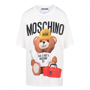 MOSCHINO WORKER BEAR T-SHIRT WHITE