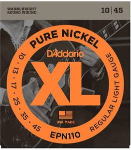 Cтруны D'Addario EPN110 (Pure Nickel, 10-45)