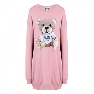 MOSCHINO PAPER BEAR MINIDRESS PINK