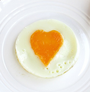 Heart Shaped Yolk Egg