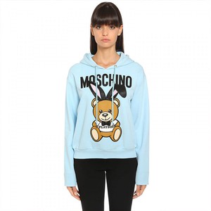 MOSCHINO PLAYBOY BEAR SWEATSHIRT SKY BLUE