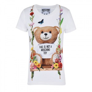 MOSCHINO BOTANICAL BEAR T-SHIRT WHITE