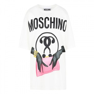 MOSCHINO HANDBAG T-SHIRT WHITE