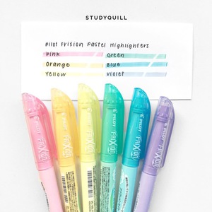 PILOT Frixion Highlighters Pastel Color