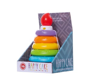 Пирамидка happy cake от happy baby