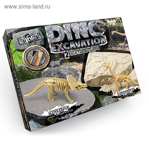 Набор для проведения раскопок серия "DINO EXCAVATION" динозаврики DEX-01-01 DEX-01-01