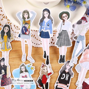 14pcs Creative Cute Self-made Fresh girl