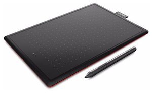 Графический планшет WACOM One Small (CTL-672-N) черный/красный