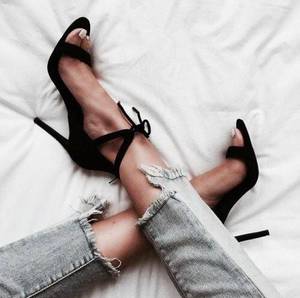 gray jeans