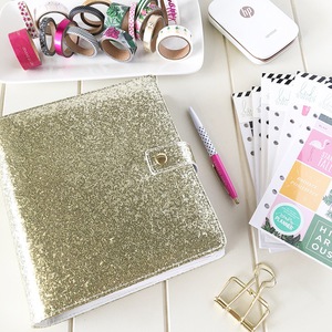 HEIDI SWAPP Classic Memory Planner - Fresh Start, Gold Glitter