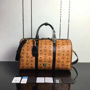 MCM Medium Color Visetos Travel Weekender In Brown