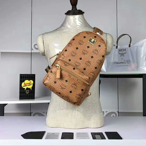MCM Small Dieter Visetos Sling In Brown