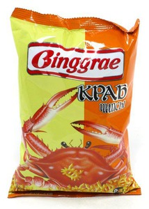 Крабовые чипсы Binggrae