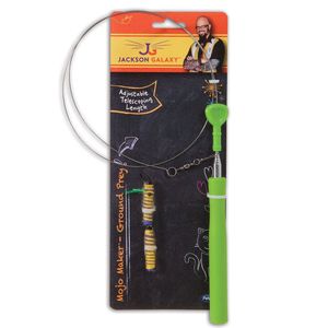 PETMATE JACKSON GALAXY MOJO MAKER GROUND PREY WAND KITTEN CAT TOY